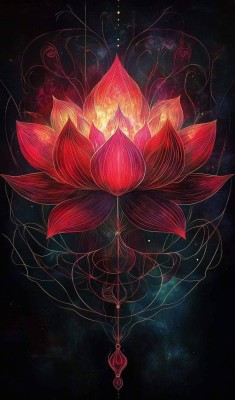 RM25 Panel KWIAT lotosu 70/80 dresówka pętelka DuCy