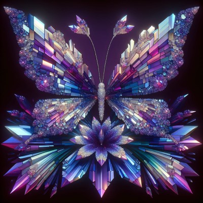 S2001 Panel MOTYL kryształ 2 49X49 OXFORD