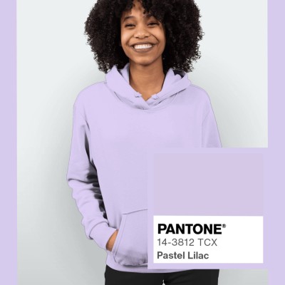 M2503 Pastel lilac jasny fiolet dresówka pętelka TR 