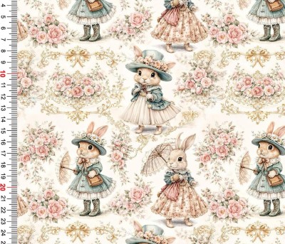 KP2004 Króliczki retro single jersey DuCy