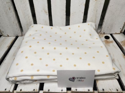 K1404 Groszek beż Single jersey OUTLET