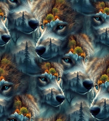 K2104 WILKI las dresówka pętelka DuCy