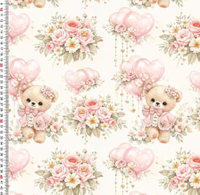 M0505 MISIE baloniki serca single jersey DuCy 