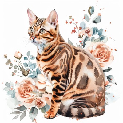 M0705 Panel poduszkowy BENGAL kwiaty 49x49 welur tapicerski