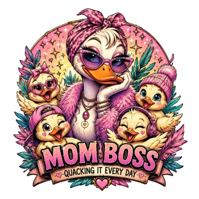 L0907 Naprasowanka Kaczka Mom Boss 15cm
