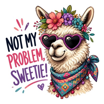 L0907 Naprasowanka Lama sweetie 20cm