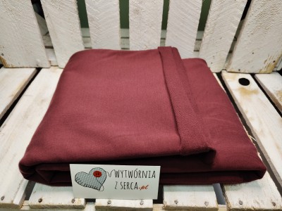 W2209 Bordo dresówka pętelka OUTLET
