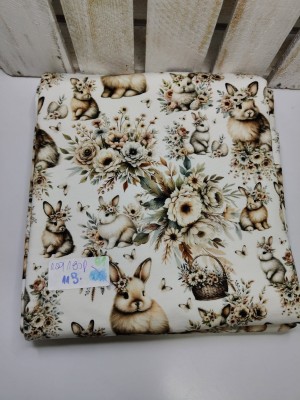 Kupon nr W2 100cm/180cm dresówka DRUK CYFROWY